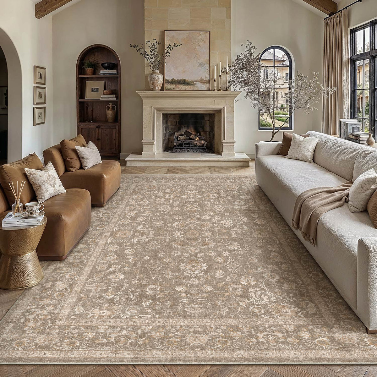 Timeless Vine Brown Rug