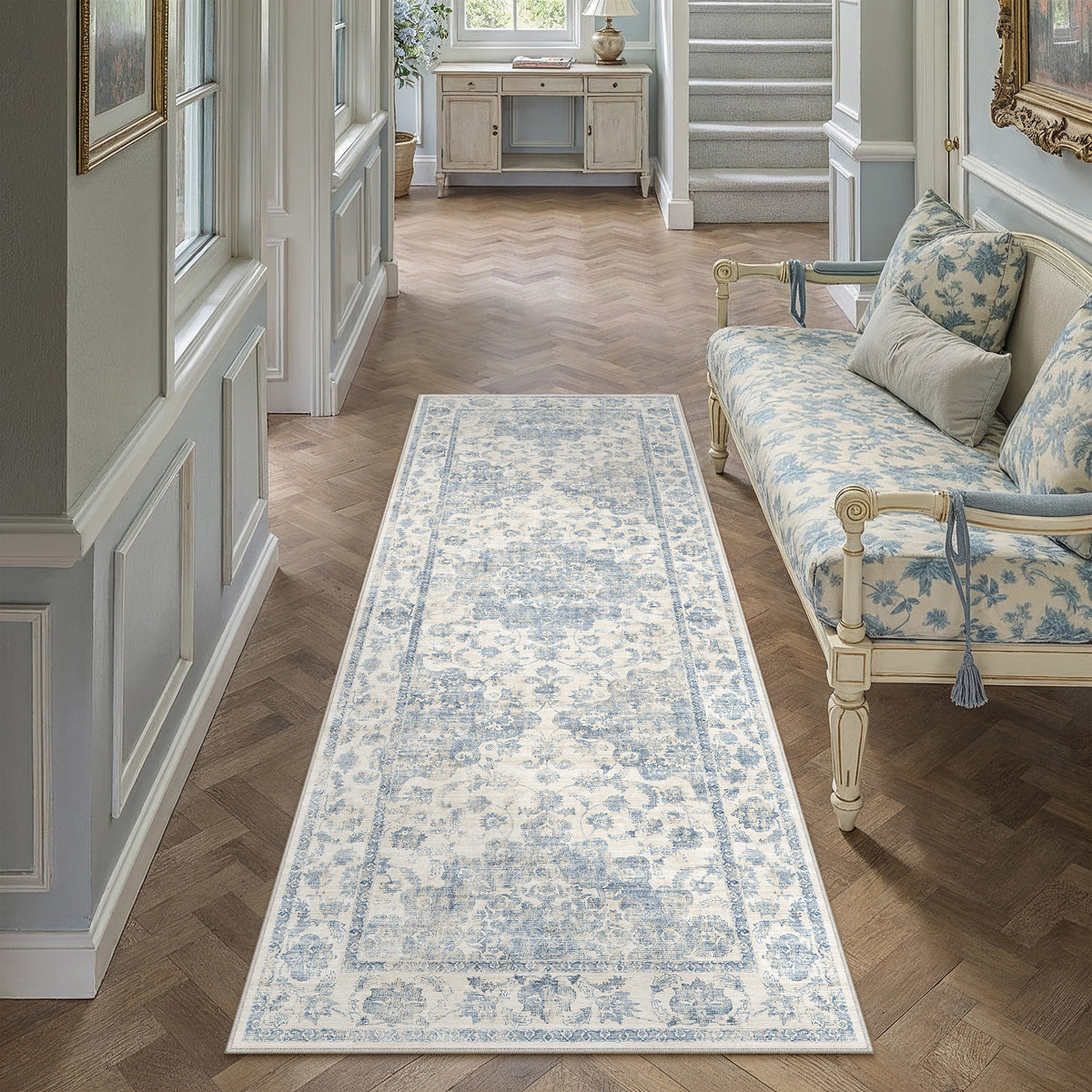 Juliette Blue Runner Rug