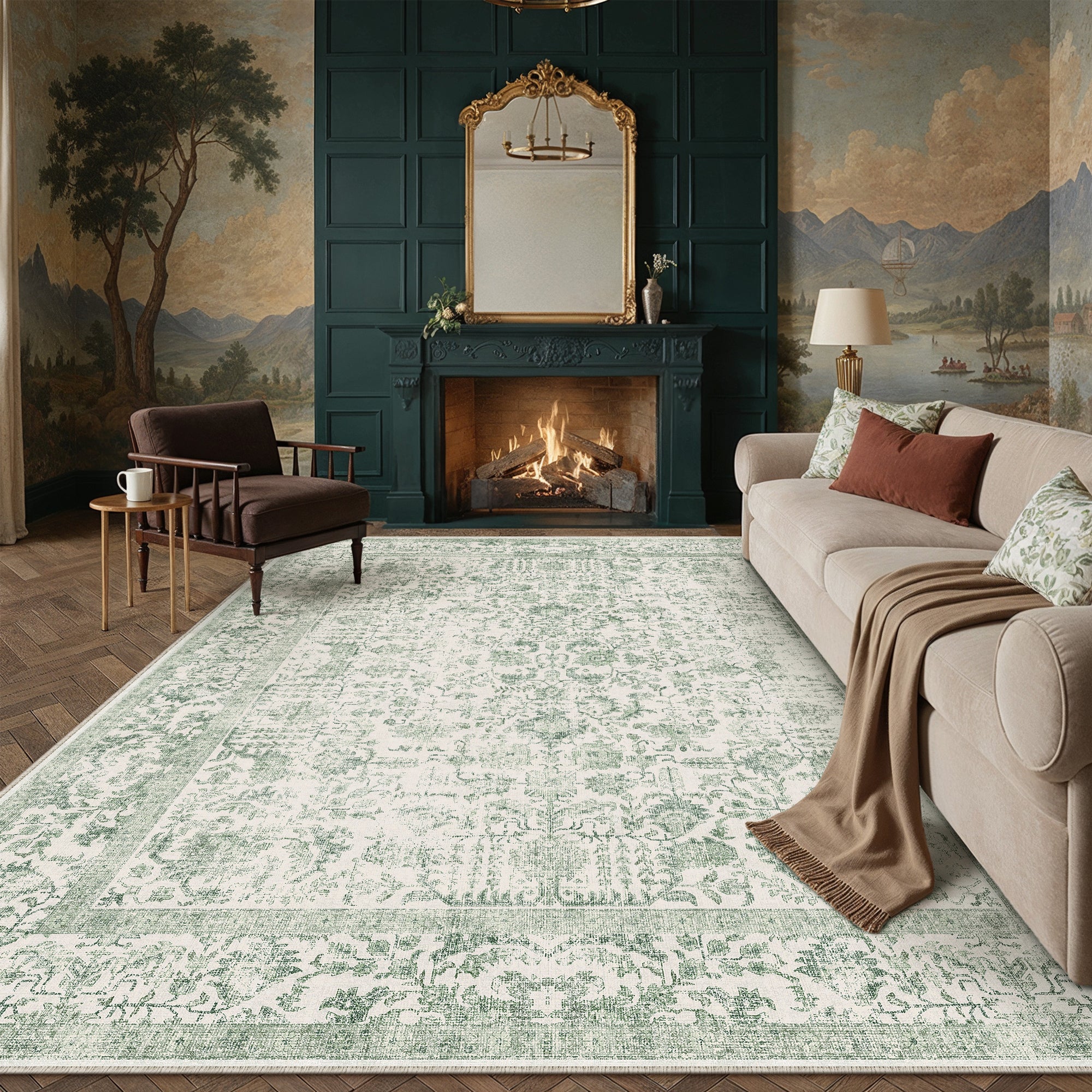 Amber Garden Green Rug