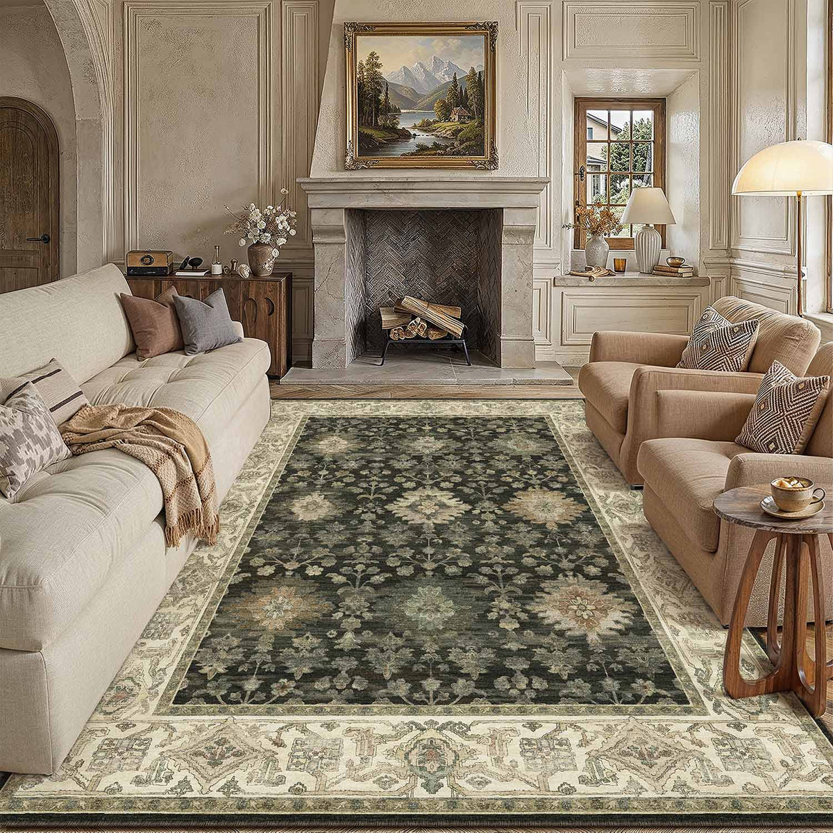 Mirellis Black Rug