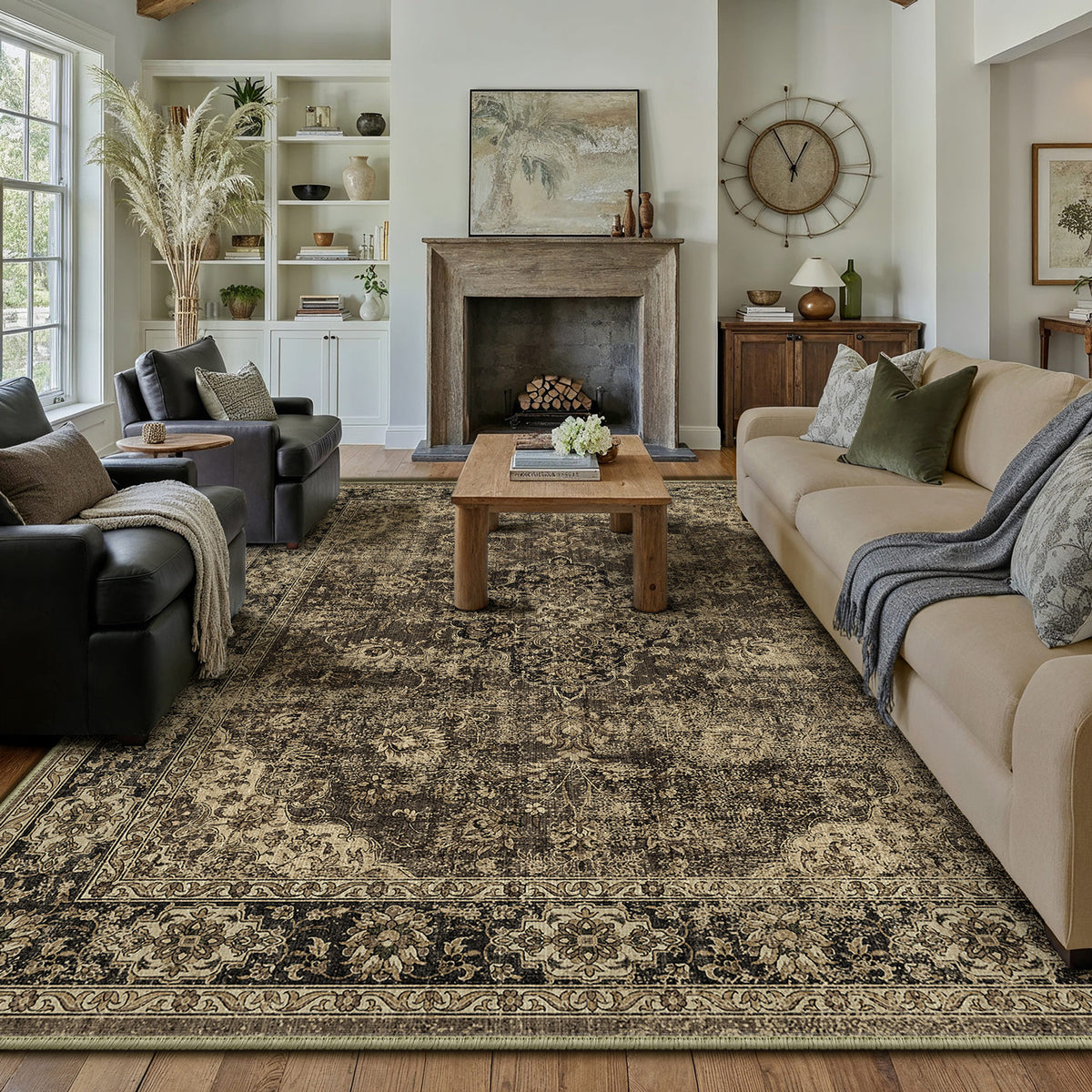 Gilded Manor Brown Rug