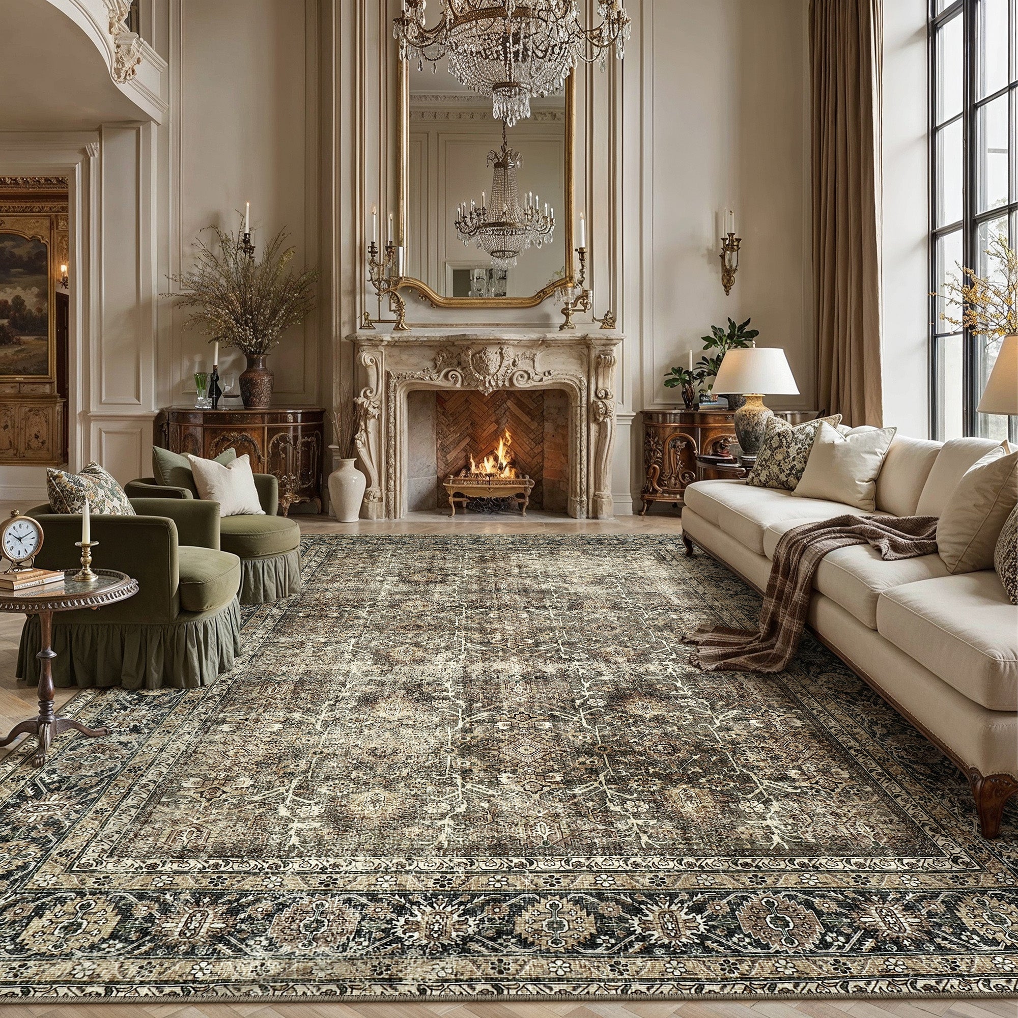 Mocha Serenity Brown Rug