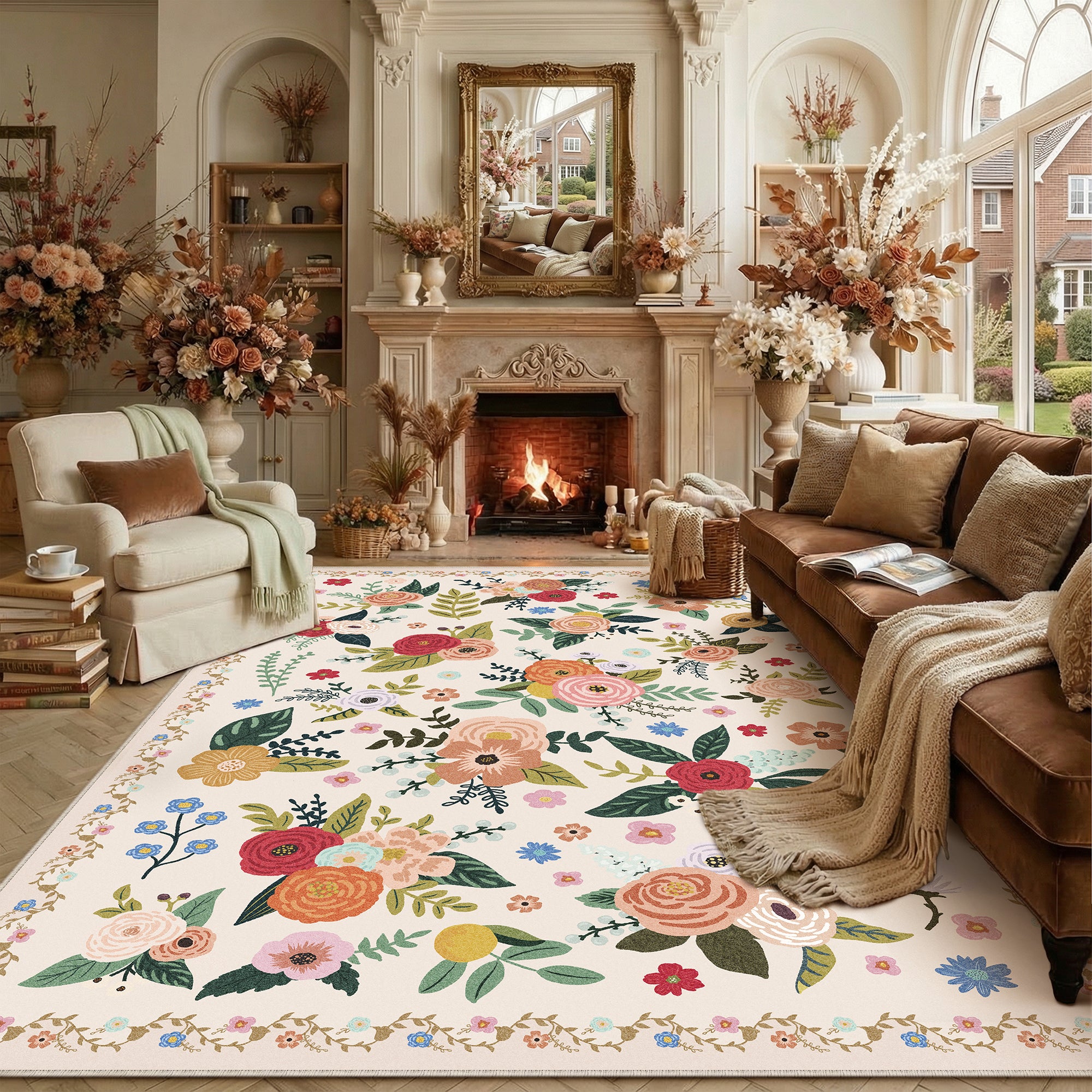 Alice Reverie Beige Rug