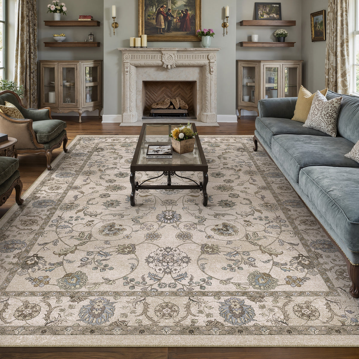 Vernal Bloom Brown Rug