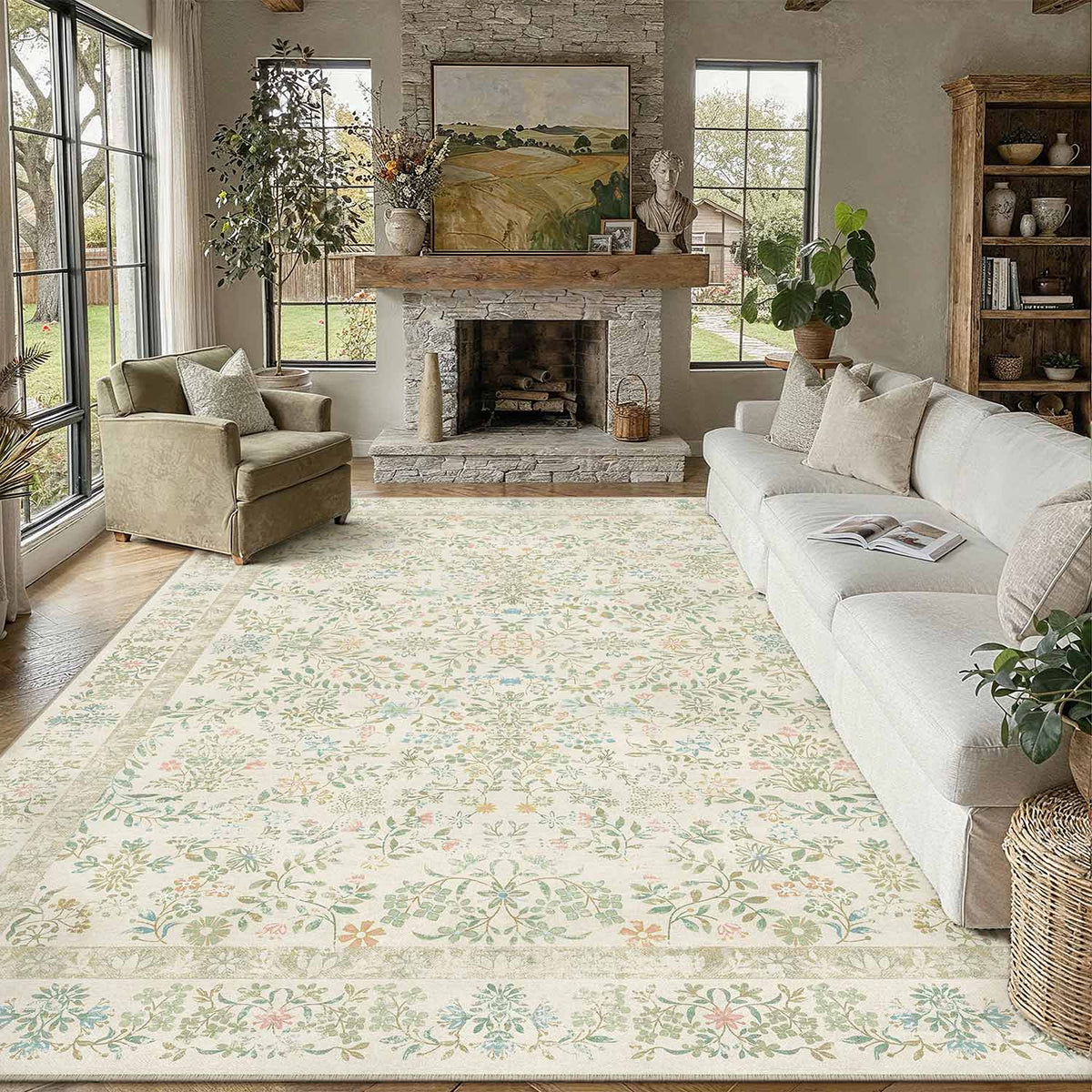 Mireya Light Green Rug