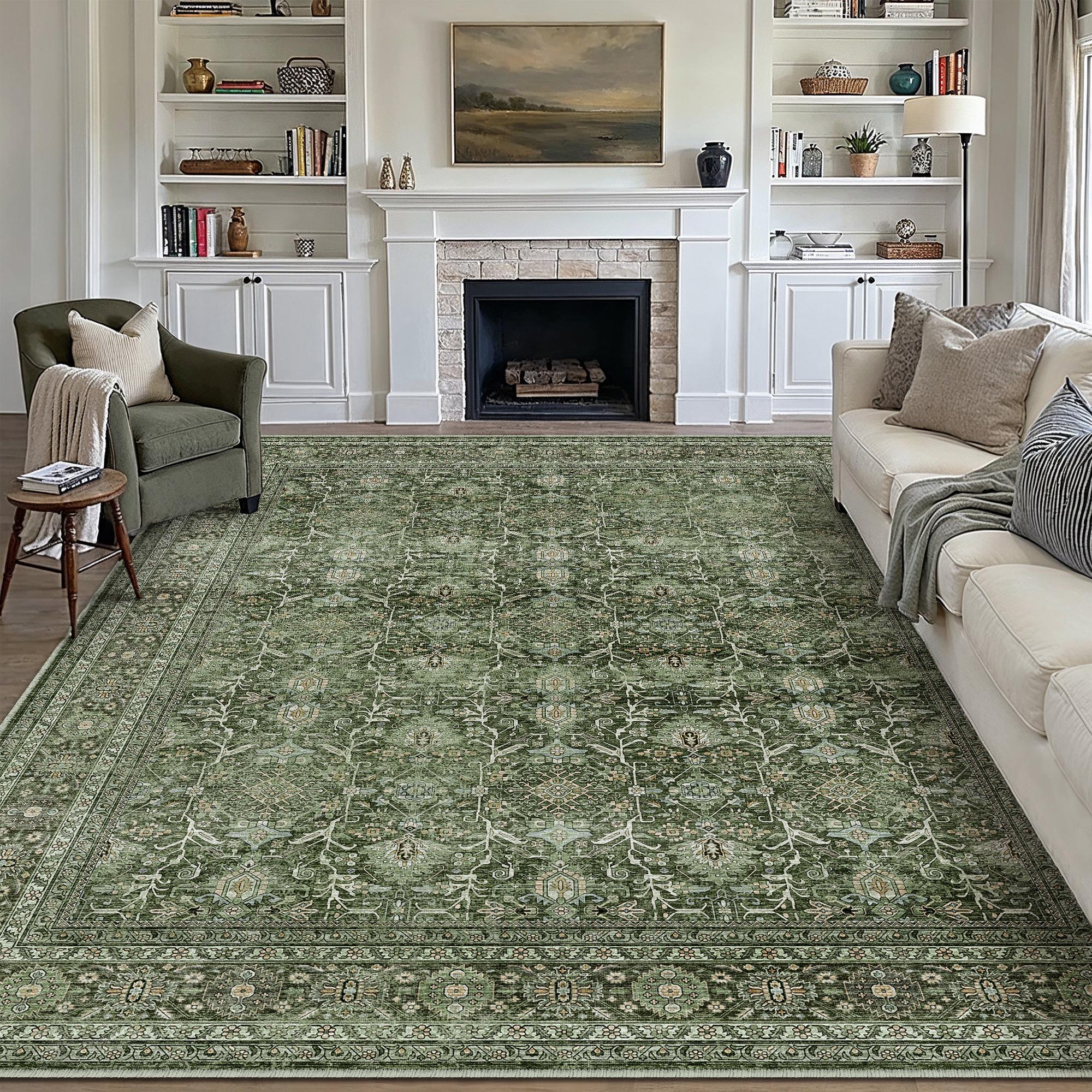 Mocha Serenity Green Rug