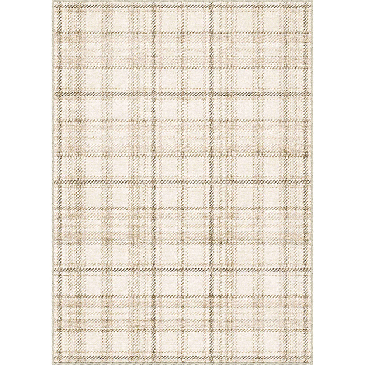 Waverly Plaid Beige Rug