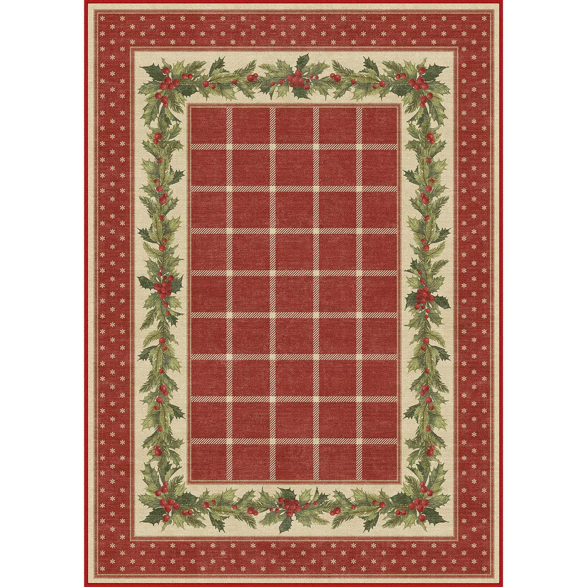 Holly Plaid Red Rug