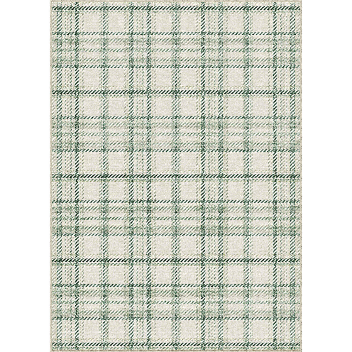 Waverly Plaid Green Rug