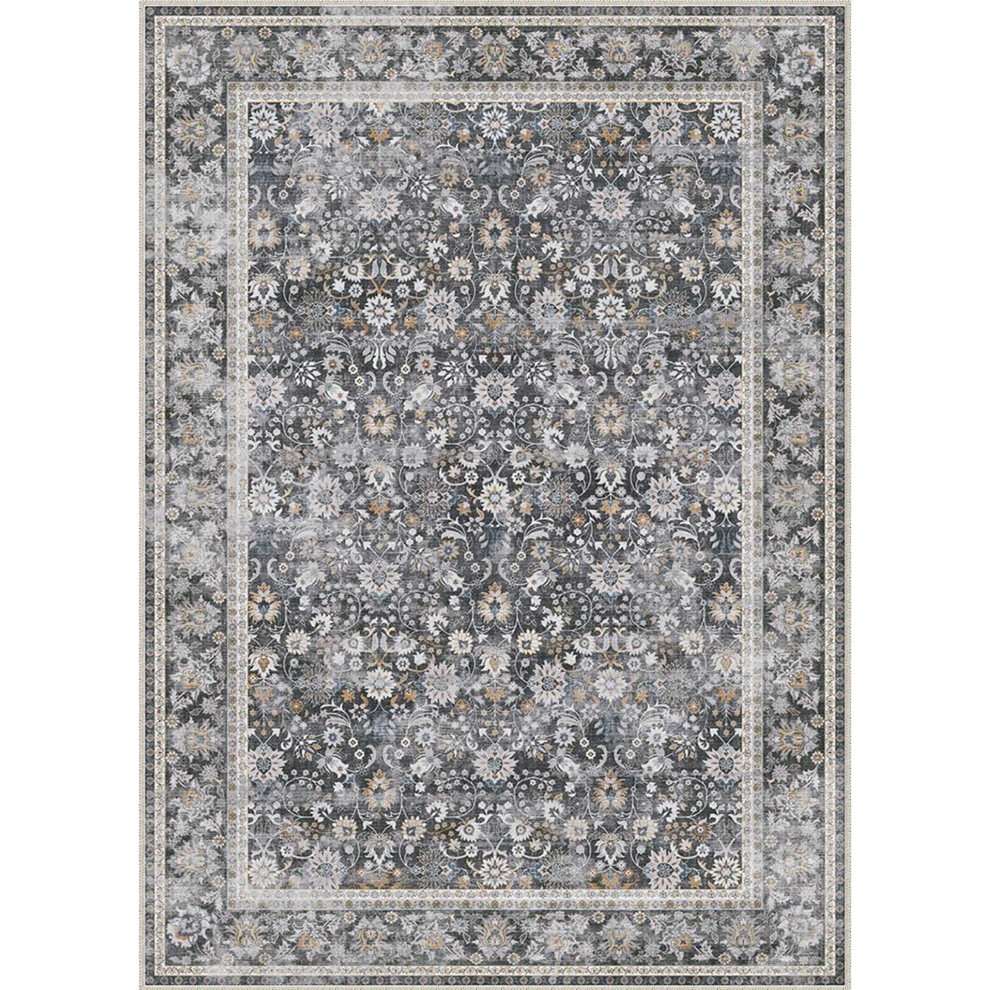 Sienna Bloom Black Rug