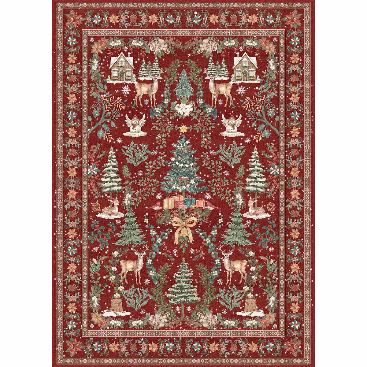 Holiday Cheer Red Rug