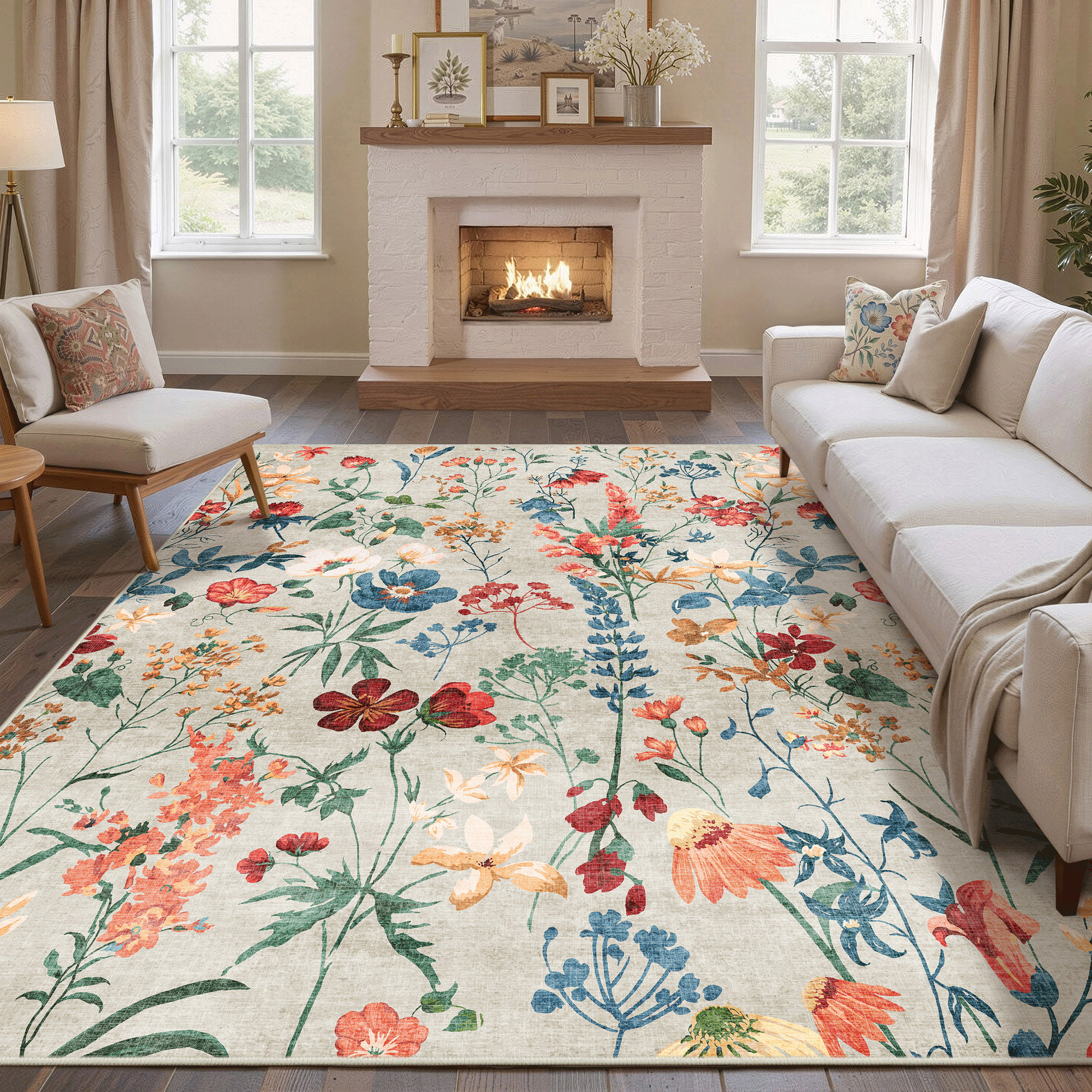 Eden Petals Beige Rug