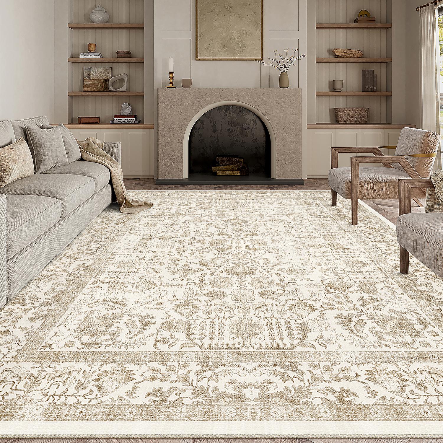Amber Garden Light Brown Rug