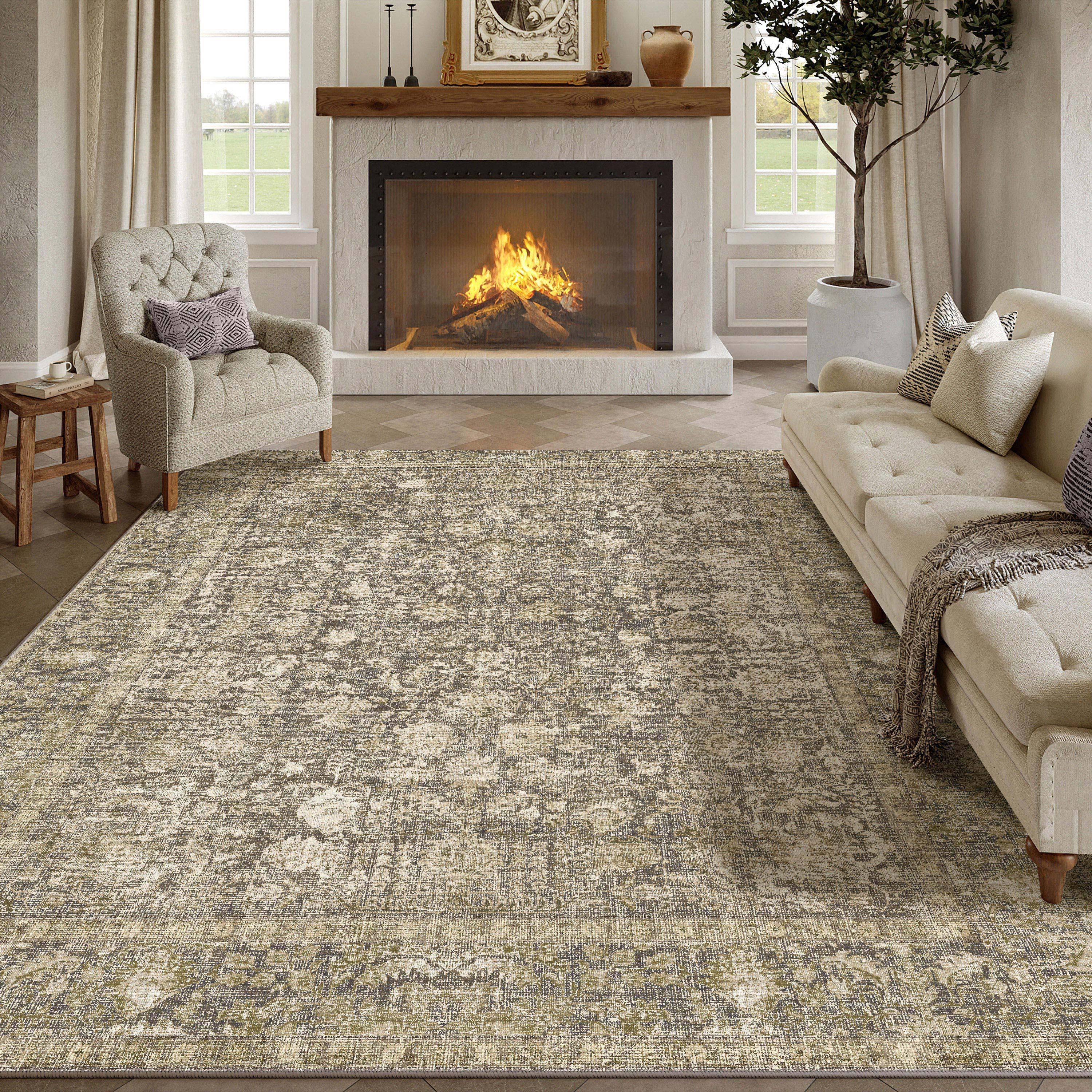 Amber Garden Brown Rug
